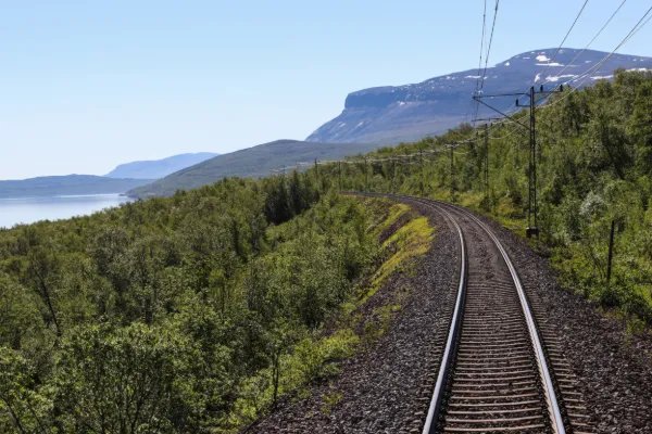 Tågresa norr om  Polcirkeln
