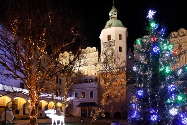 Szczecin Polen Julmarknad