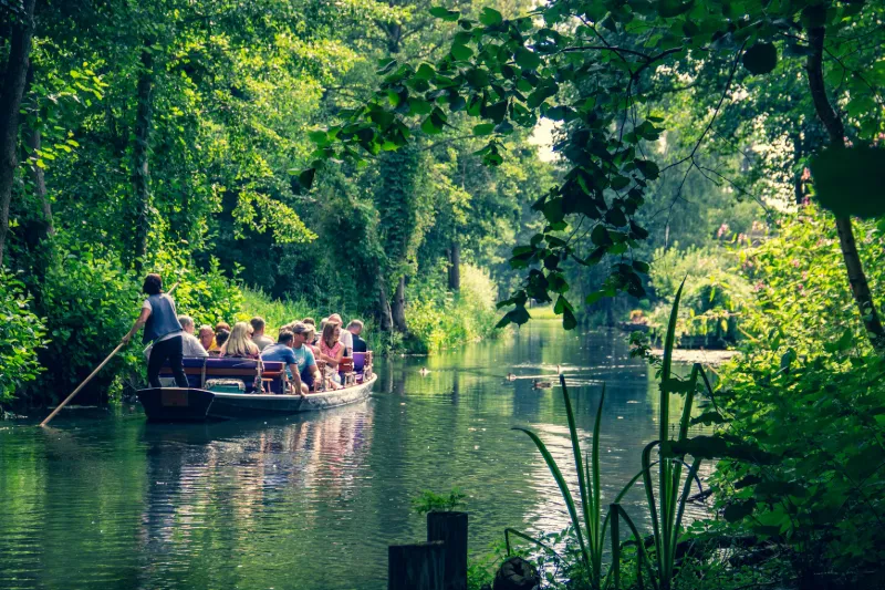 Spreewald, sparris och vin