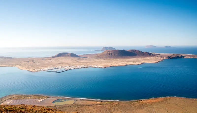 Vulkanlandskap på Lanzarote