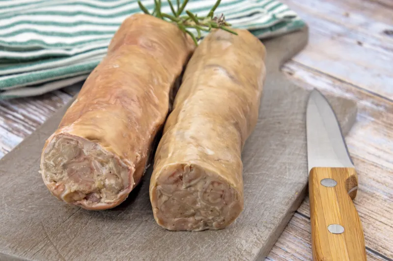 Andouillette (inälvskorv) – Frankrike