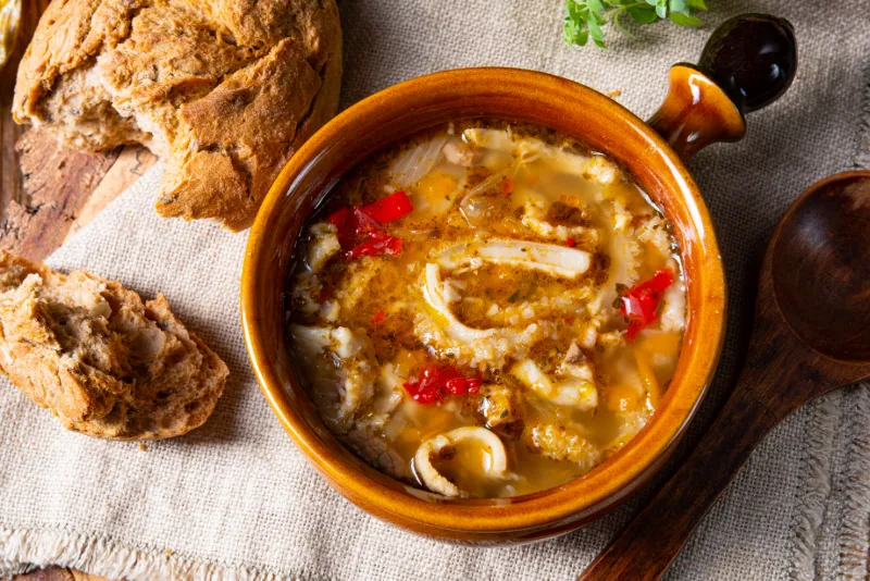 Ciorbă de burtă (komage-soppa) – Rumänien