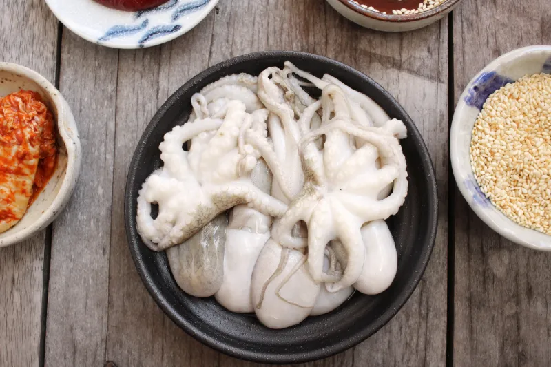Sannakji (levande bläckfisk) – Sydkorea