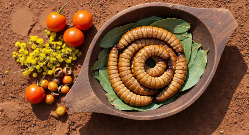 Witchetty grub (fet larv) – Australien