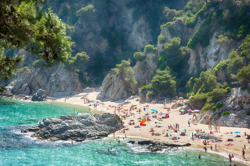 Strand i Lloret de Mar