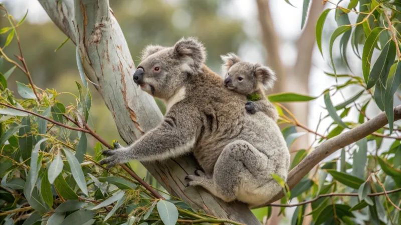 Djurlivet i Australien: Koalor