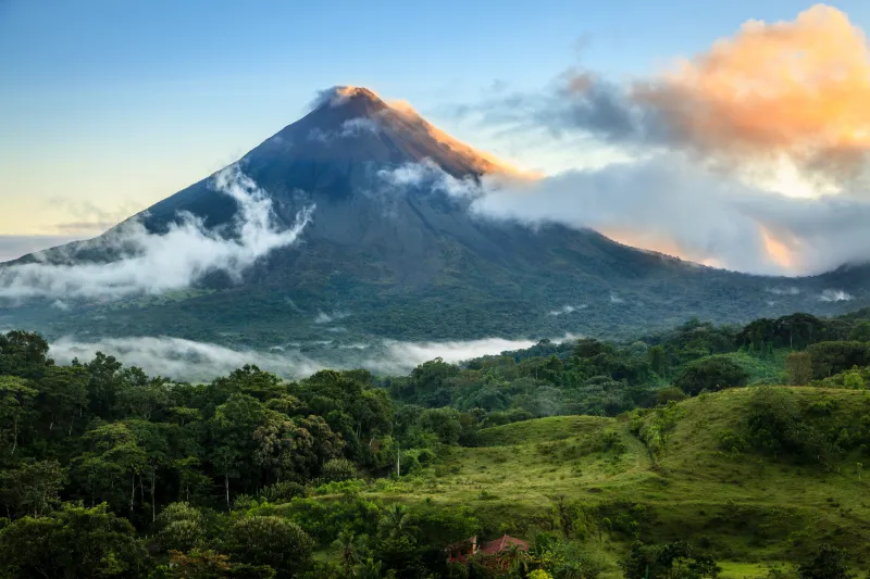 Vulkanen Arenal i Costa Rica.
