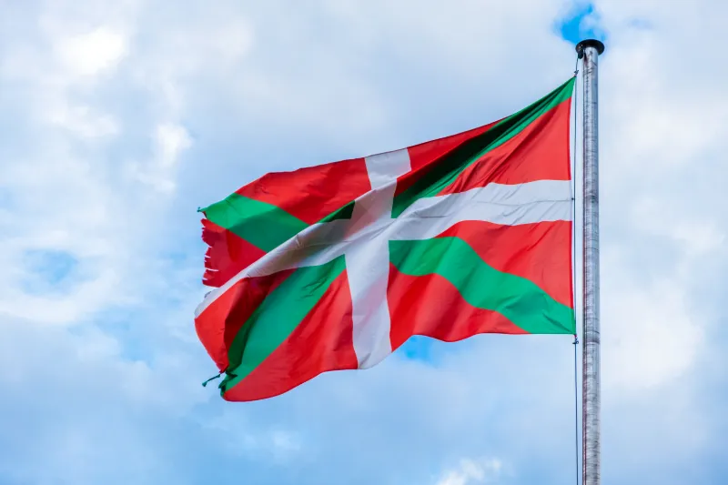 Baskisk flagga i Baskien, Spanien