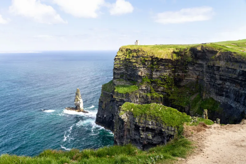 Cliffs of Moher på Irlands atlanterhavskyst.