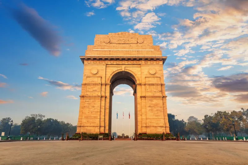 India Gate i New Delhi, ett av Indiens mest kända monument.