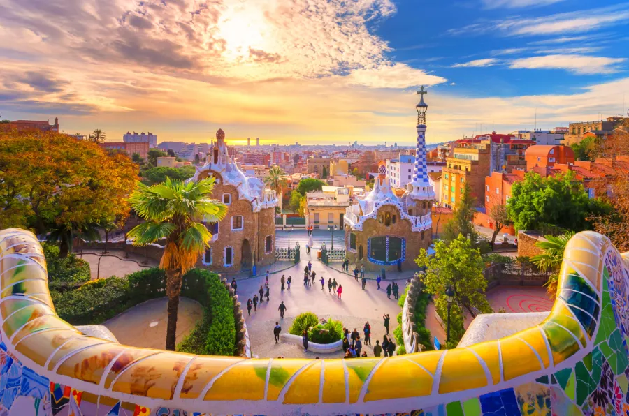 Park Güell i Barcelona