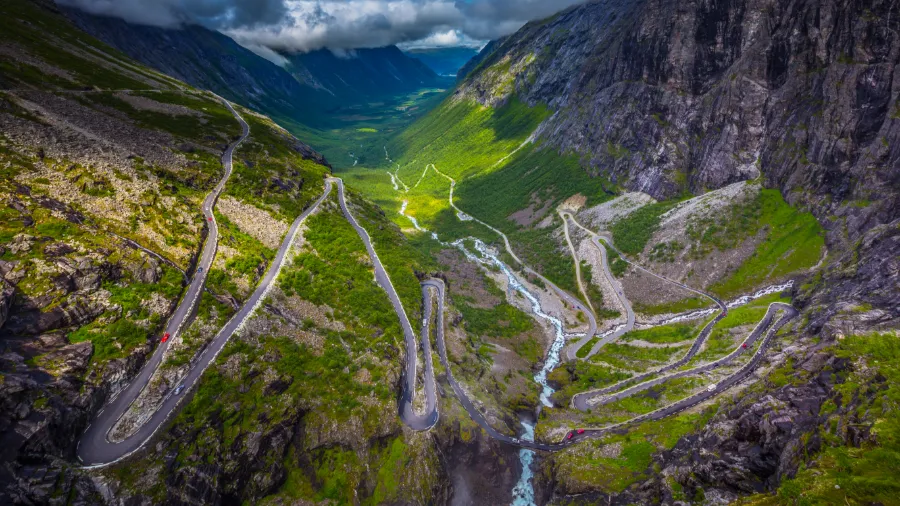 Trollstigen i Norge