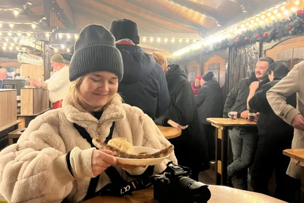 Julstämning i Lübeck som väcker barndomsminnen