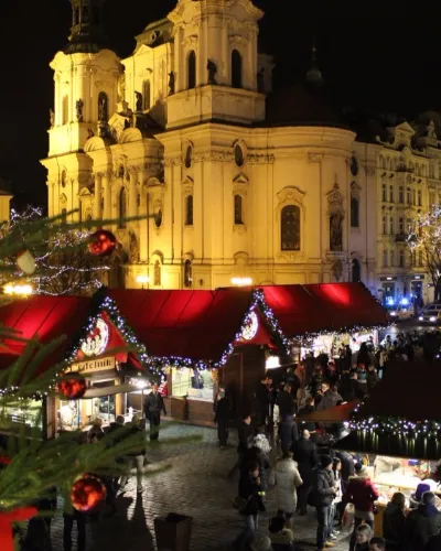 Prag och Dresden Julmarknad